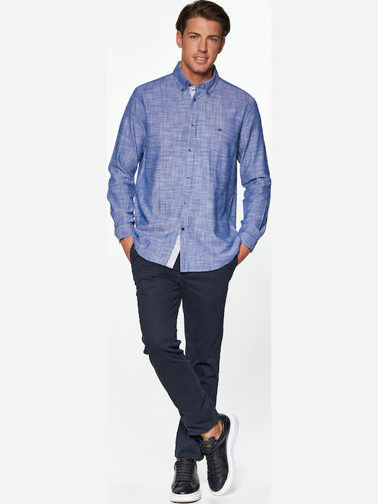 Redgreen Πουκάμισο Μακρύ Μανίκι Denim Style Denim