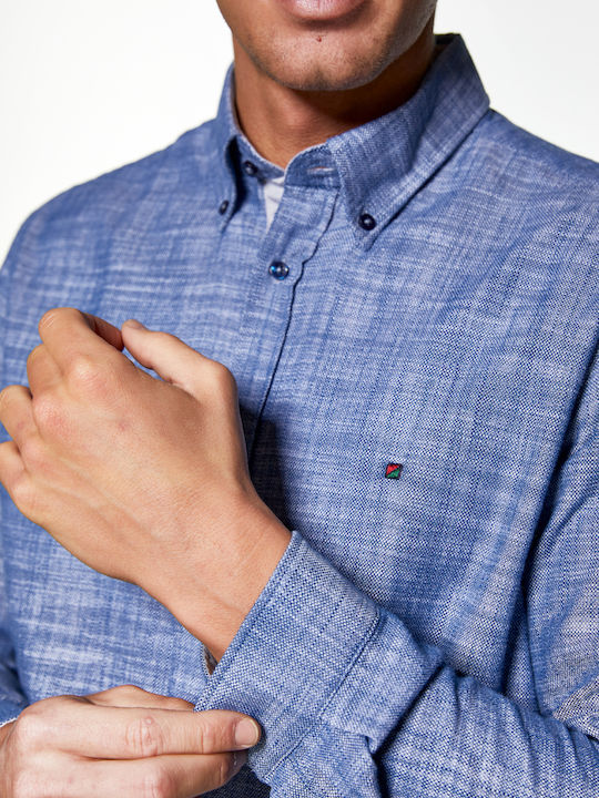 Redgreen Πουκάμισο Μακρύ Μανίκι Denim Style Denim