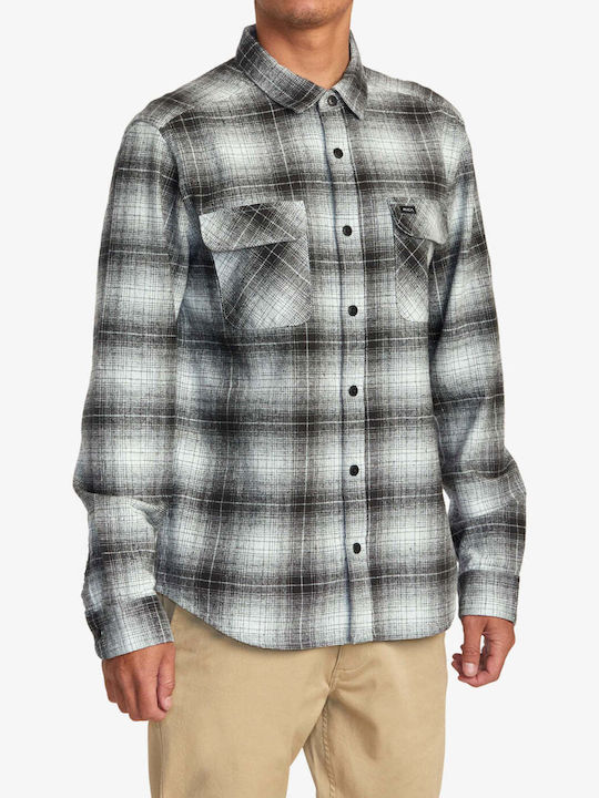 Rvca Vesuvio Flannel Shirt Green Tea