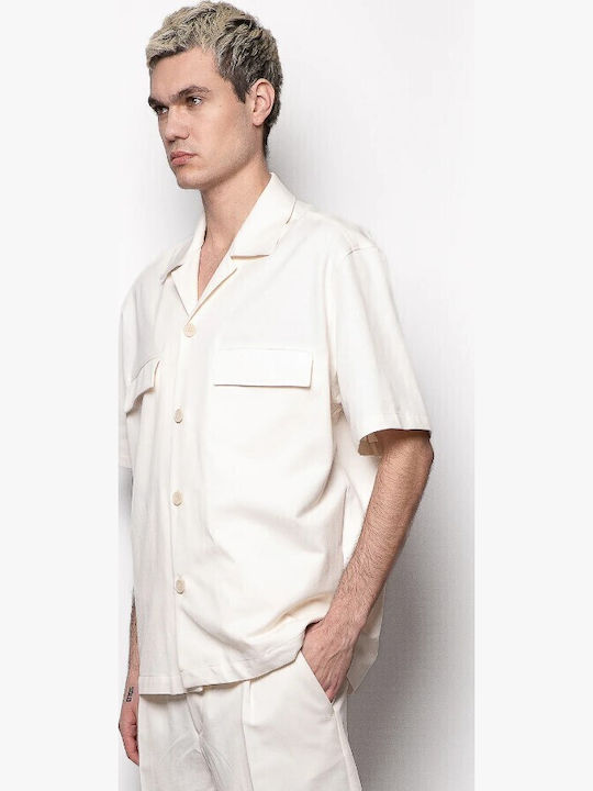 Ca2452 Imb Man Camicia Mezza Manica Con Tasc