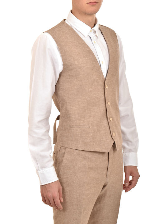 Bizzaro Gilet Linen-beige Μπεζ 4107.8330-3gl