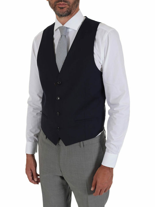 Tom Frank Вестник Костюм Marzotto Тъмносин