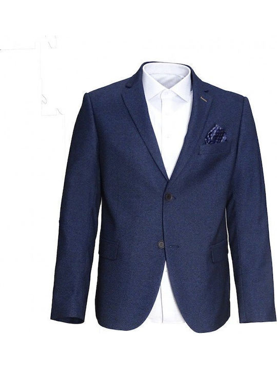Gruppo Quatro Σακάκι Fashion Τερυλέν 85%-ραιγιόν 15% Μπλε