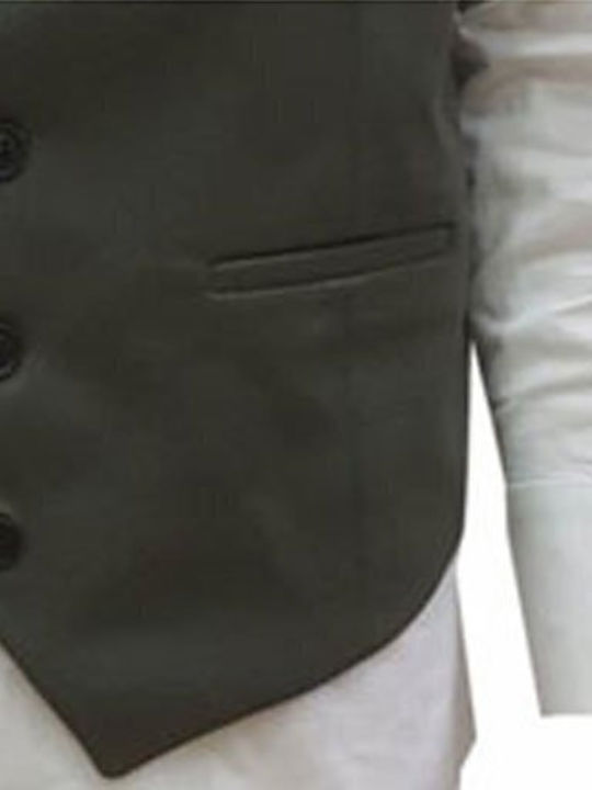 Luciano Faketti Vest In Fashion Olive Green