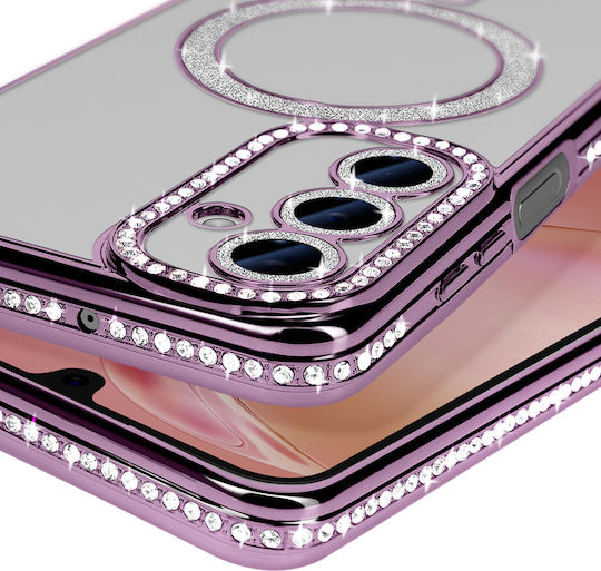 Avizar Diamond Case Samsung Galaxy A16 Magsafe Contour Strass Purple