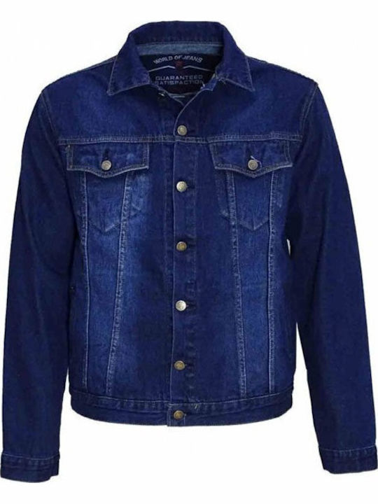 Luciano Faketti Denim Jacket Western Blue