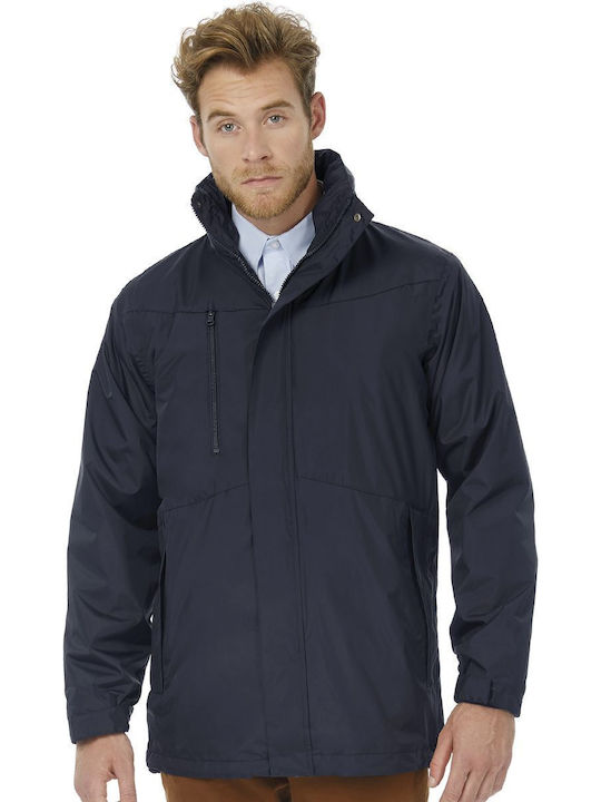 Herren Jacken 3 in 1 Ju873 B&c Corporate Marineblau