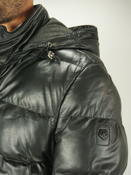 Milestone Men’s Jacket Adrian Black Slim Fit Adrian-99 100% Leather