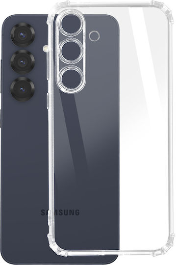 Akashi Case Samsung Galaxy S25 Silicone Shockproof Reinforced Corners Transparent