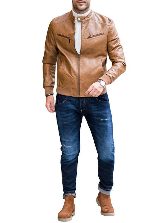 Leather Jacket Forex Tabac Brown