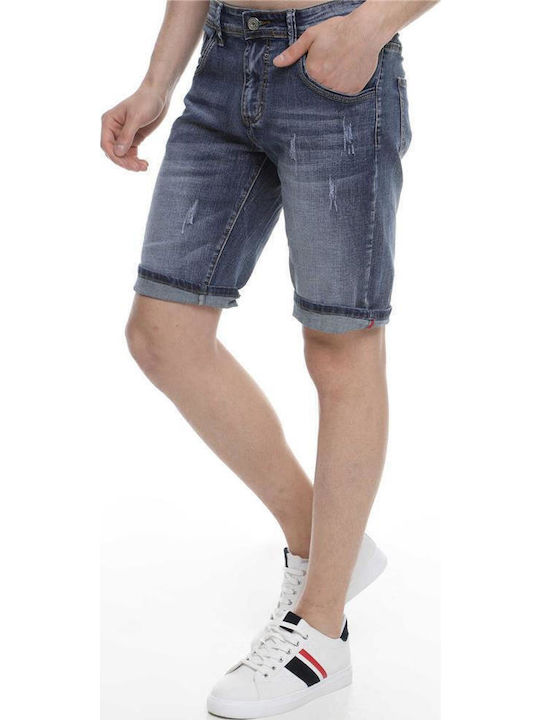 Jeans-Shorts Färbe Marineblaue