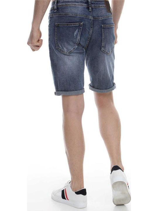 Jeans-Shorts Färbe Marineblaue