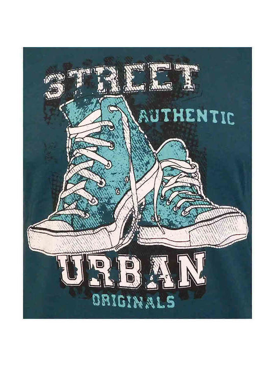 Pijama Bărbătească Din Bumbac Cu Mâneci Lungi Gazzaz 621 102081-0922 Verde Chiparos