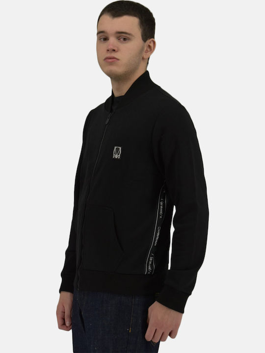 Cover Jeans Φουτερ Ζακετα Lemon Z813 Black