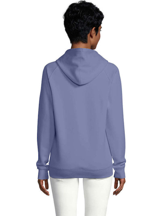 Unisex Sweatshirt Kapuze Design Vinyl Blau