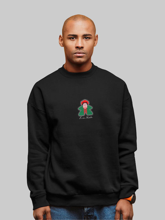 Frida Kahlo Meeple Sweatshirt Schwarz