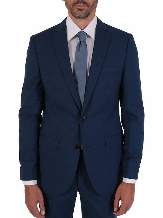 Tom Frank Suit Micro Pattern Sl-302/111 Blue