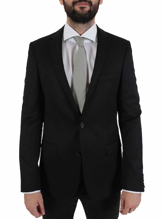 Tom Frank Κοστουμι Sl302/t-111 Super 110s Vitale Barberis Canonico Μαυρο