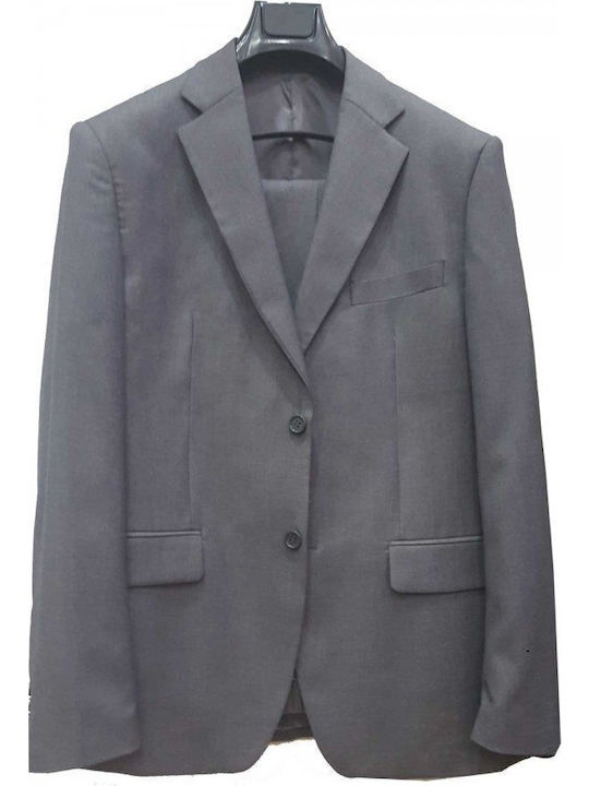 Luciano Faketti Suit Wool Gray