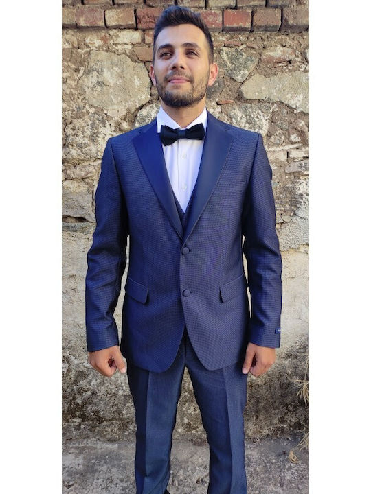 Italian Job 811604 02w V Κοστούμι Μπλε Navy