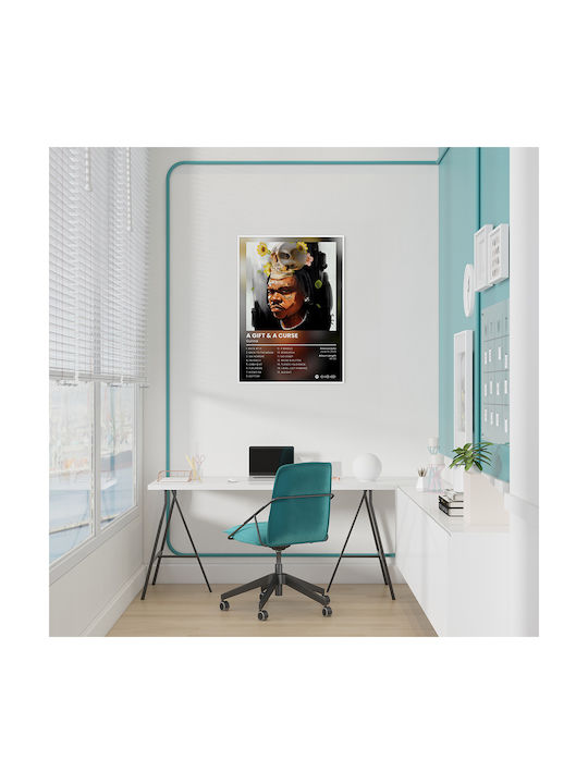 Music Poster Gunna A Gift & A Curse Ms132 21cm X 30cm White Frame Pvc