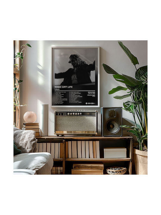 Music Poster Future High Off Life Ms144 21cm X 30cm White Frame Pvc