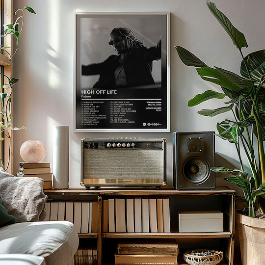 Плакат Музика Future High Off Life Ms144 21см X 30см Бяла Рамка PVC