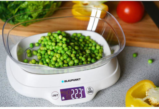 Blaupunkt Digital Kitchen Scale with Bucket up to 5kg White