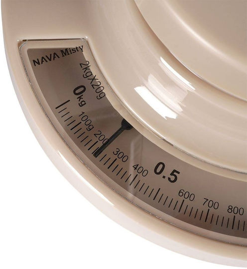 Nava Misty Analoge Küchenwaage mit Eimer bis 2kg Schwarze