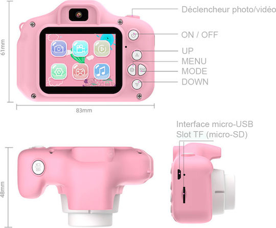 Techkidz Easyclick Лека Дигитална Фотоапарат За Деца Розов