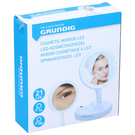 Grundig Makeup Mirror Tabletop with Light 16x29cm White