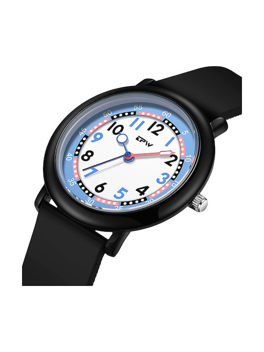 Techkidz Waterproof Quartz Children's Watch Flex Model Black
