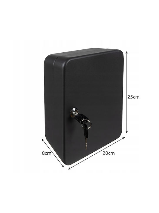 Cute Key Storage Idealstore Made Iron Lock Contains 48 Colorful Identifiers That Can Be Engraved Stickers 1-48 2 Access Keys Installation Kit Included Antique Graphite Color