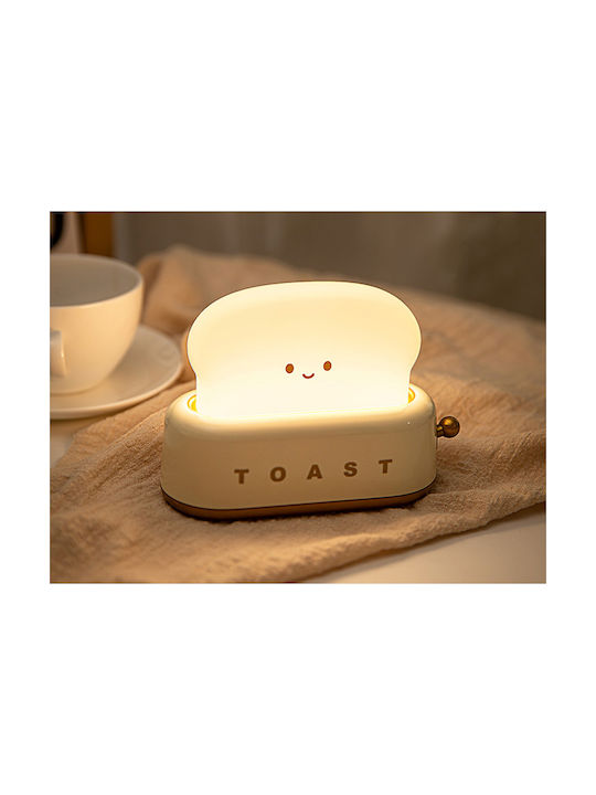 Techkidz Toasted Nightlight Children Morning Model White Yellow
