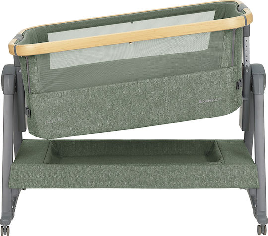 Kikka Boo Cradle-Park Nanna 2 with Mattress and Wheels Green