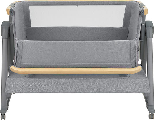 Kikka Boo Cradle-Park Nanna 2 with Mattress and Wheels Gray