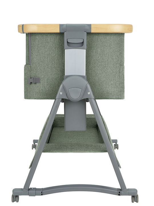 Kikka Boo Cradle-Park Nanna 2 with Mattress and Wheels Green