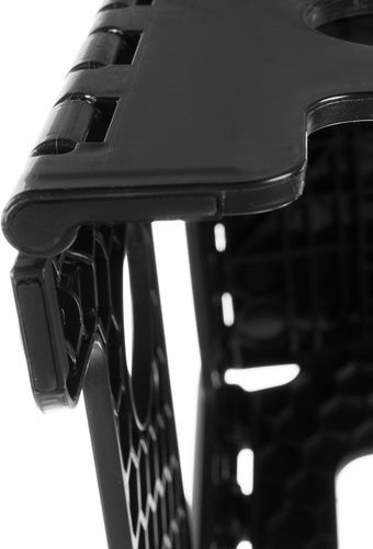 Πλαστικό Σκαμνάκι Εξωτερικού Χώρου Μαύρο 40x22x39cm