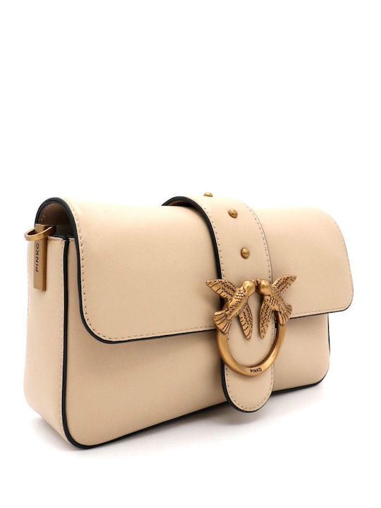 Love One Leather Women's Bag Shoulder Beige