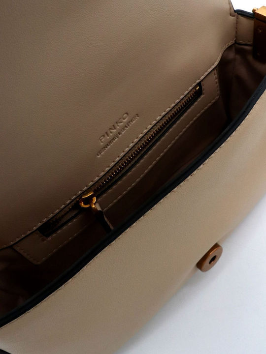 Love One Leather Women's Bag Shoulder Beige