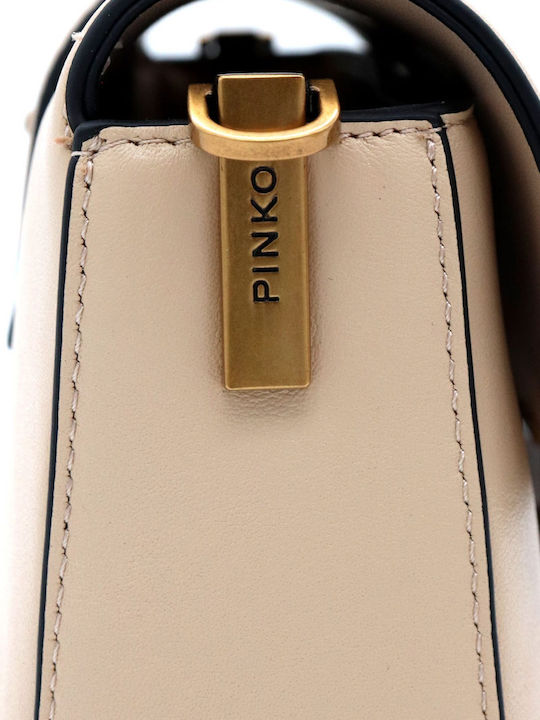 Love One Leather Women's Bag Shoulder Beige