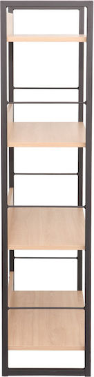 Bibliothek Dorfie Physisch-Schwarz 70x30x124,5cm