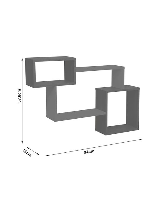 Shelf Wall Beldra Natural 84x15x57.8cm