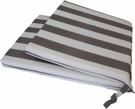 Decocraft Waterproof Garden Chair Cushion with Backrest Gray 45x105cm