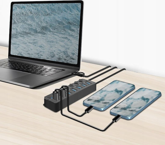 LogiLink USB Хъб с 7 USB 3.2 Порта и USB-A Връзка