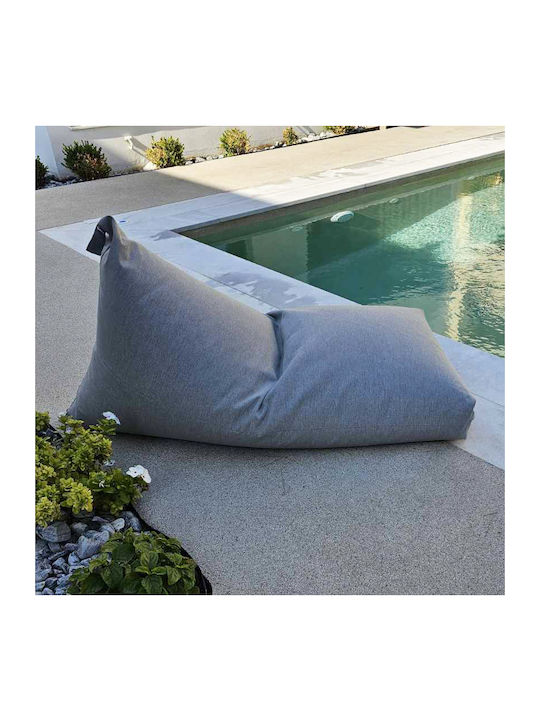 Πουφ Μαξιλάρα Αδιάβροχη Sun Γκρι 75x135cm