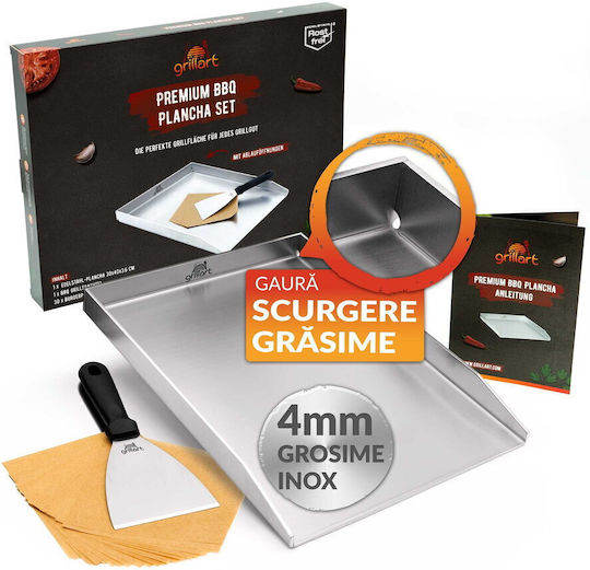 Placă de copt cu Suprafață din Inox Cositorit 40x30x3.6cm