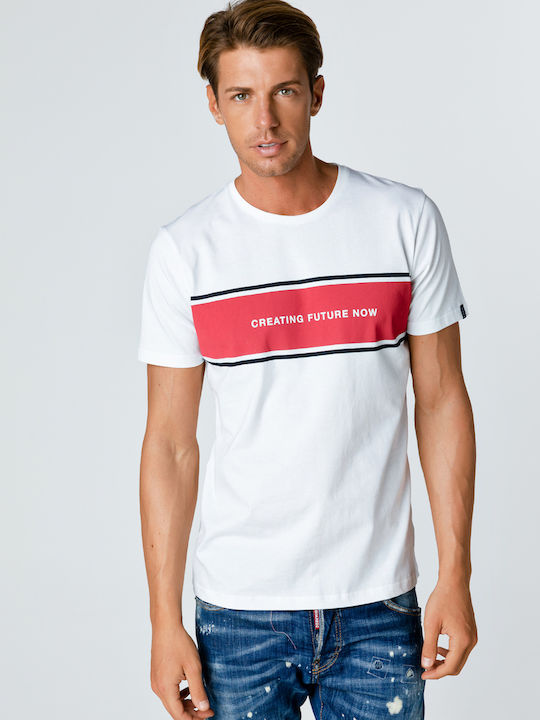 Τύπωμα Creating Future Now T-shirt Λευκό