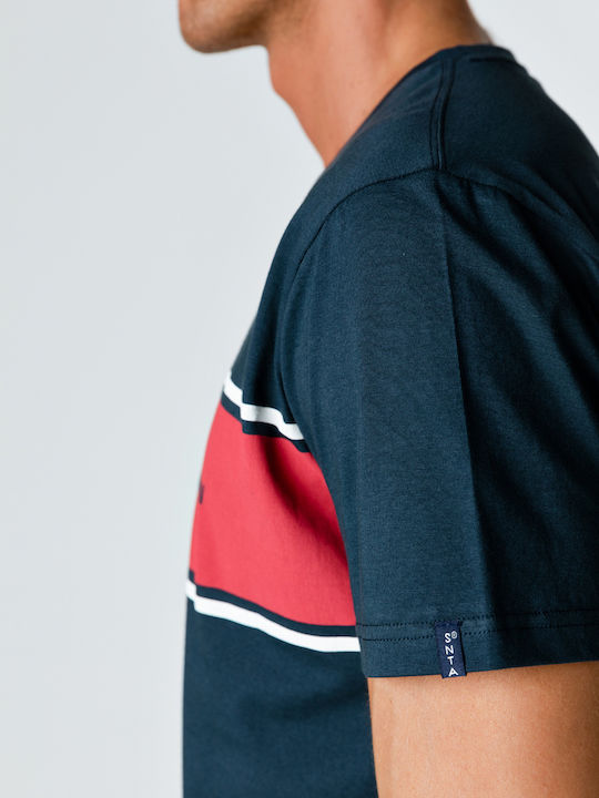 Print Creating Future Now T-shirt Navy Blue