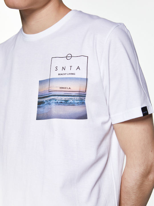 Print Beach Living T-shirt White